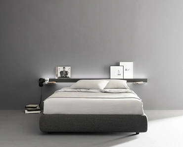 Letto in tessuto Groove di Caccaro