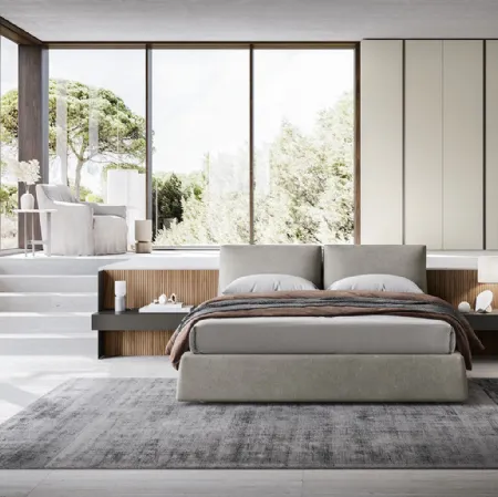 Letto Defilè con box contenitore di Alf Da Frè