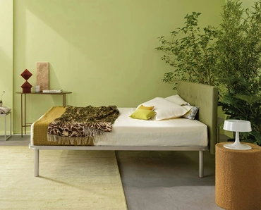 Letto con testiera trapuntata Simplicity Project C55 di Dorsal
