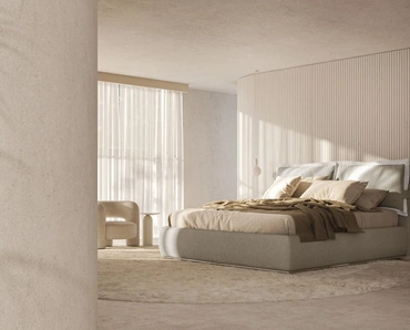 Letto imbottito con box contenitore Beatrice di Ergogreen