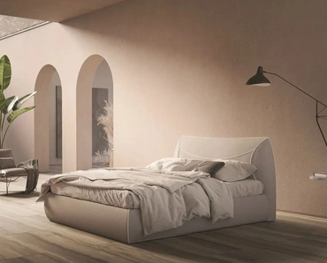 Letto imbottito con contenitore Corinne di Ergogreen