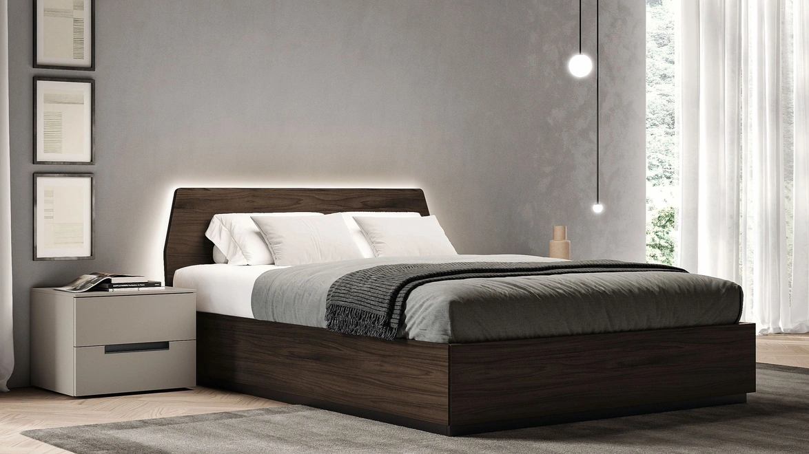 Letto Polar con box contenitore di Spagnol Mobili