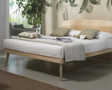 Letto Simplicity Project Idea in legno di faggio di Dorsal