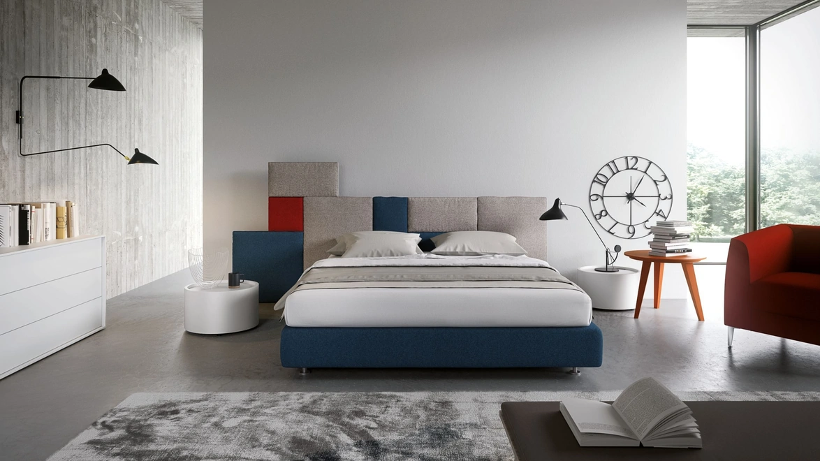 Letto matrimoniale Pentagramma di Spagnol Mobili