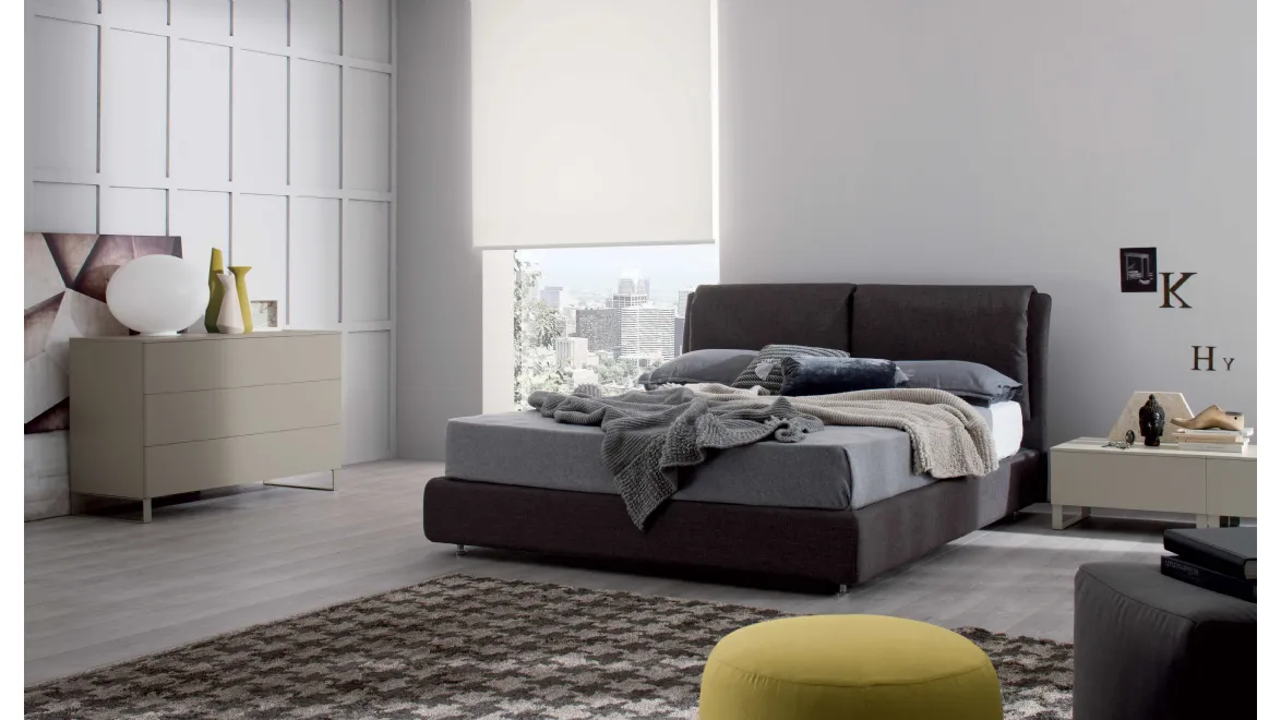 Letto con box contenitore Spazio di Spagnol Mobili
