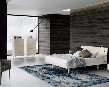 Letto con testiera Tender di Spagnol Mobili
