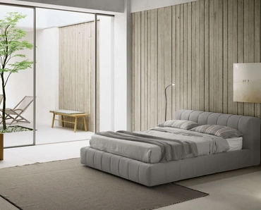 Letto in tessuto imbottito Terence di Valentini