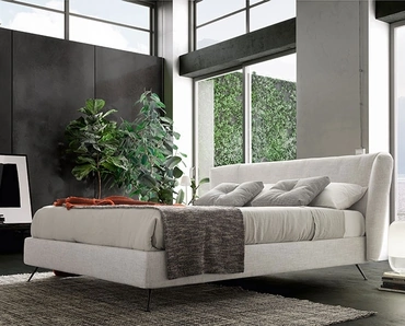 Letto con testiera e box contenitore Duke High di Valentini