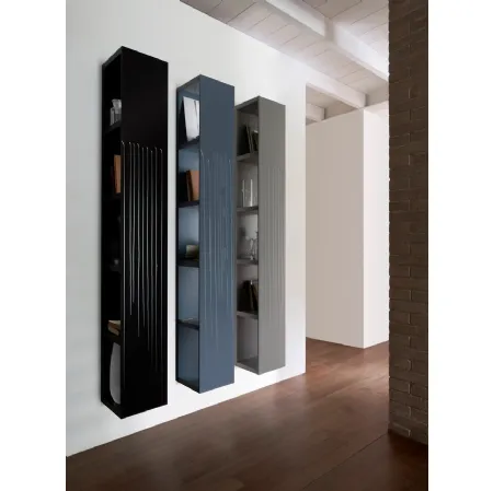 Libreria Fiction Drop Resin in laccato lucido di Capo d'Opera