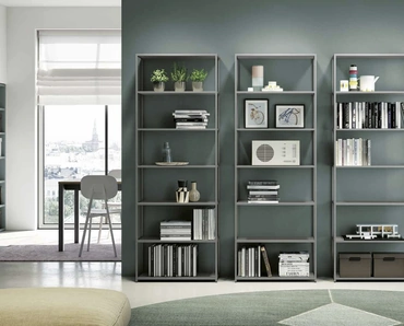 Libreria Teka in metallo laccato di Spagnol Mobili