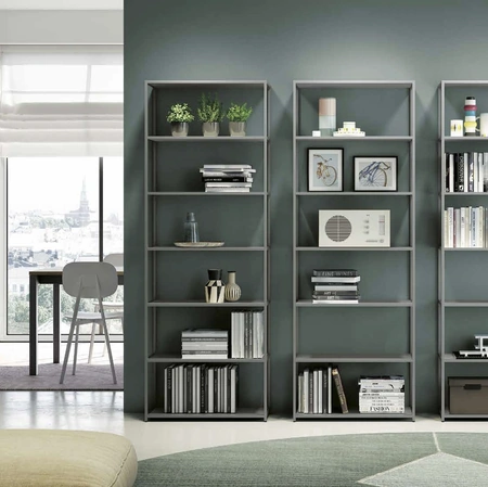 Libreria Teka in metallo laccato di Spagnol Mobili