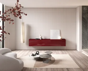 Madia sospesa Atelier Glossy in laccato lucido di Capo d'Opera