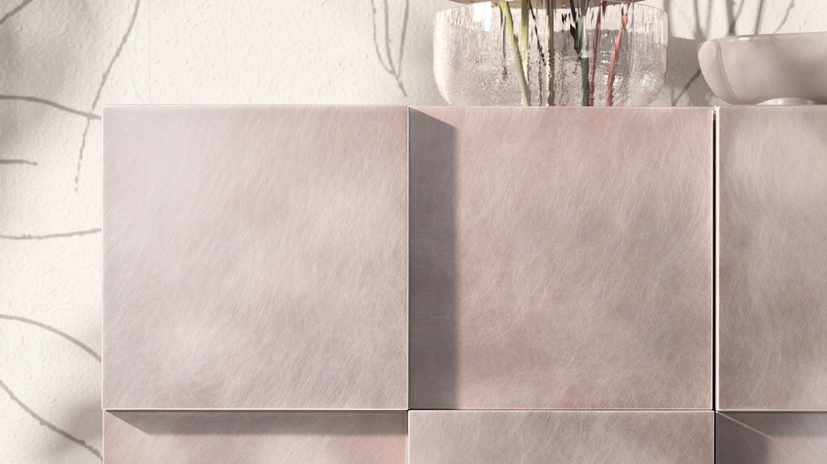 Madia Quadro Pink Gold con lavorazione effetto 3D di Capo d'Opera