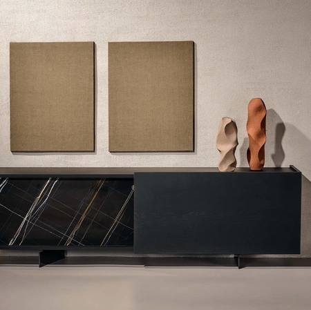 Madia Duefacce in ceramica e legno di Nature Design