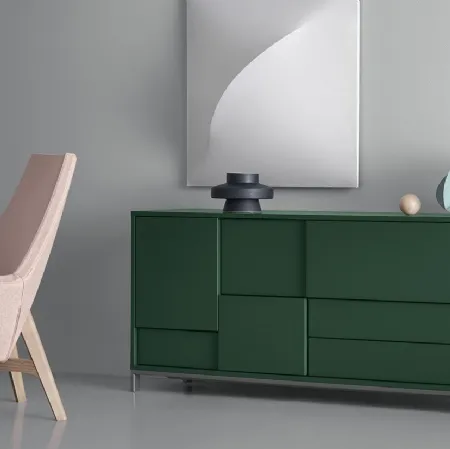 Madia in laccato opaco verde foresta Magida 02 di Md House