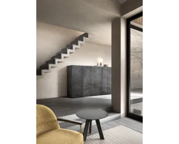 Madia monolitica Zurich finitura Stone Resin di Capo d'Opera