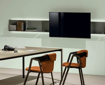 Mobile Porta Tv Avenue Library Tv Integration di Kristalia