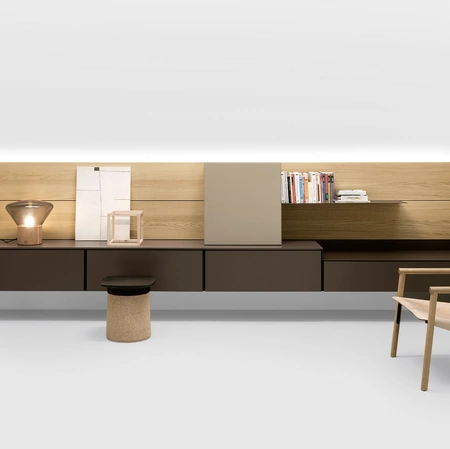 Mobile Porta Tv Avenue System Suspended di Kristalia