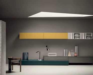 Parete Attrezzata in laccato opaco e frassino All Day 08 di Md House