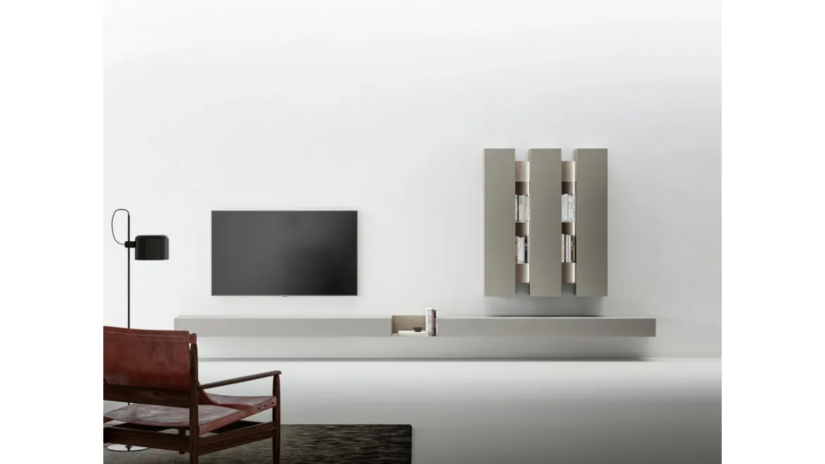 Parete Attrezzata Composizione sospesa di Caccaro