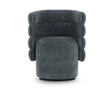 Poltroncina di design in tessuto imbottito Lady G di Calia