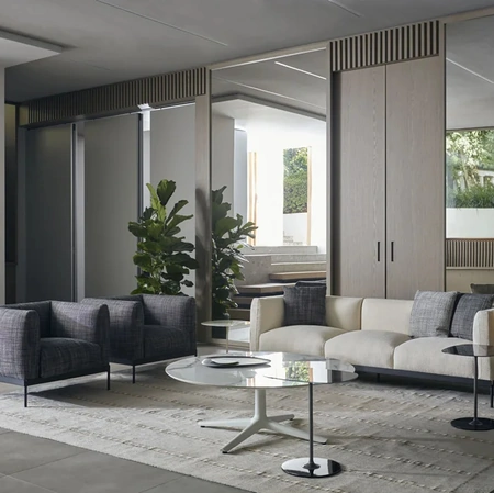 Poltrona in tessuto imbottito Asia di Kartell