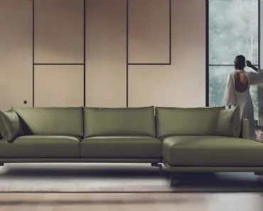 Divano con penisola Genius Loci di Calia