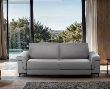 Divano Letto lineare in tessuto Sole di Calia