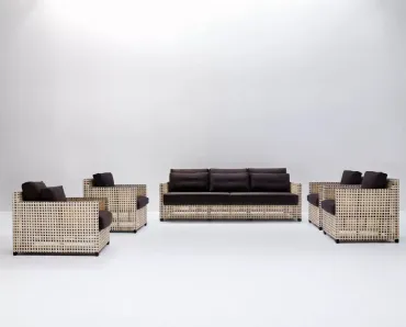 Salotto WK in tessuto imbottito di Gervasoni