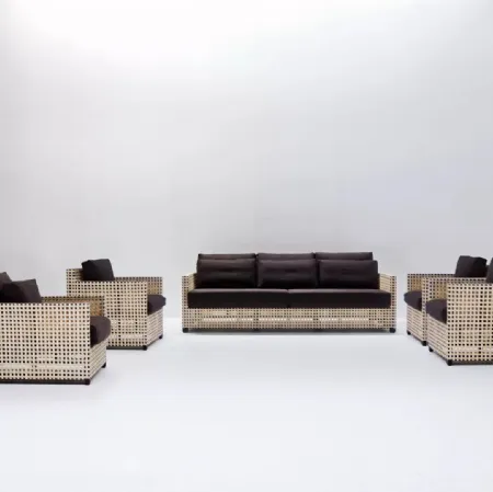 Salotto WK in tessuto imbottito di Gervasoni