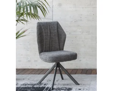 Sedia Mirabel in tessuto imbottito di Altacom