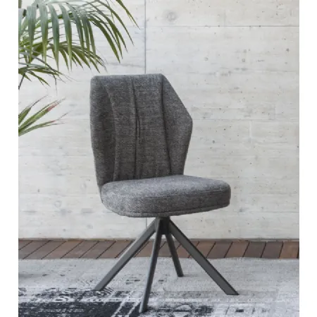 Sedia Mirabel in tessuto imbottito di Altacom