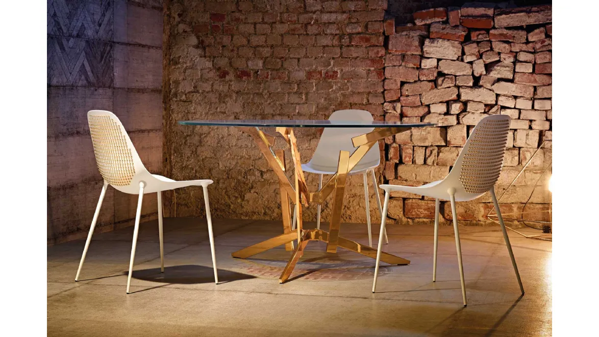 Sedia in metallo verniciato Mammamia Punk di Opinion Ciatti