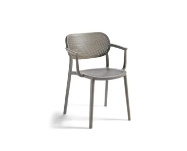 Sedia con bracciolo Sofia in tecnopolimero di Alta Corte
