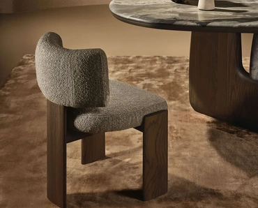 Sedia Trine in tessuto imbottito di Nature Design