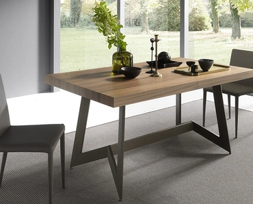 Tavolo allungabile con top in legno Sipario di Altacom