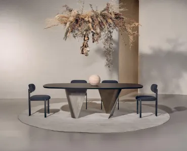 Tavolo Blow in Frassino Nero di Nature Design