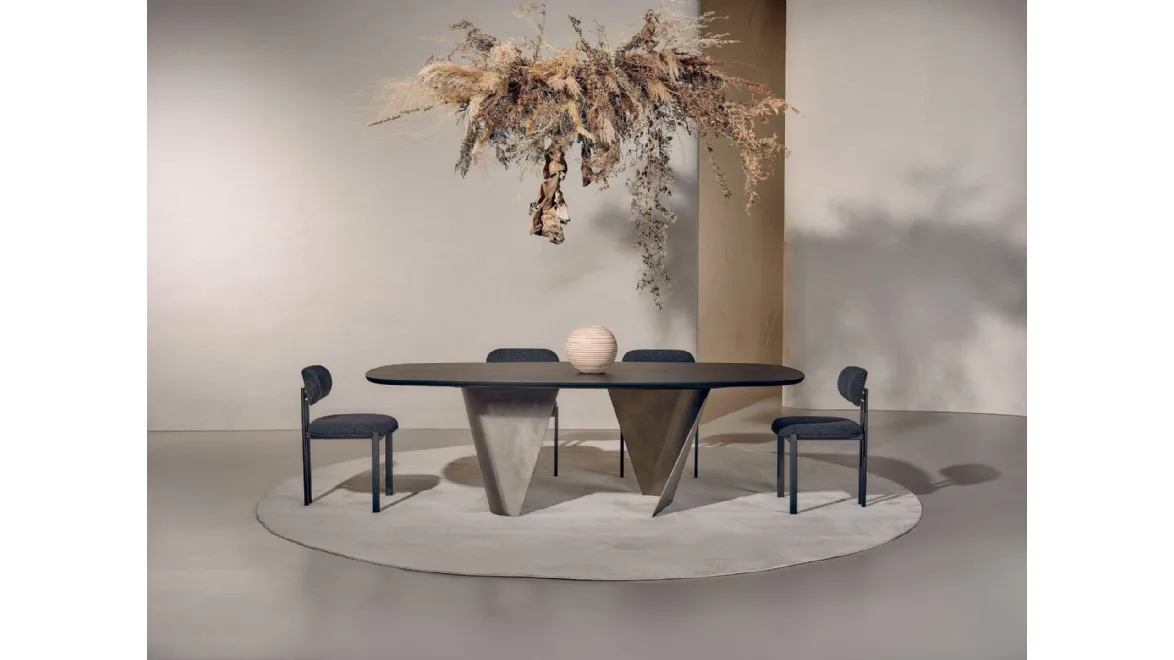 Tavolo Blow in Frassino Nero di Nature Design