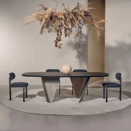 Tavolo Blow in Frassino Nero di Nature Design