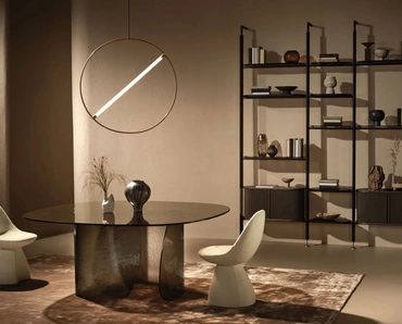 Tavolo in vetro cotto Blur di Nature Design