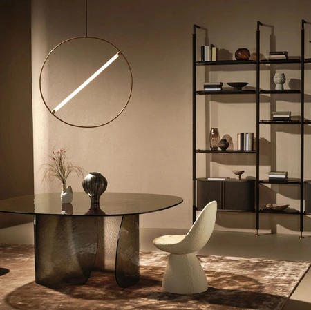 Tavolo in vetro cotto Blur di Nature Design