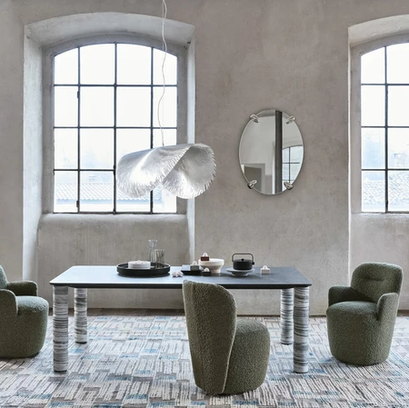 Tavolo Brick 144 in pietra lavica di Gervasoni