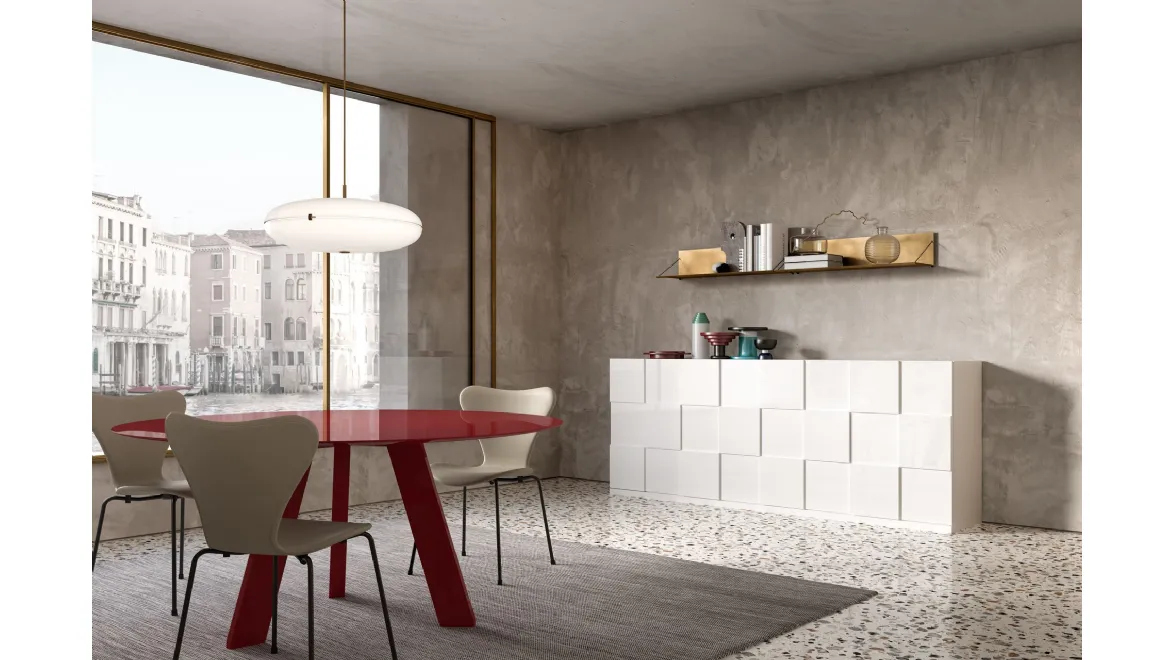 Tavolo rotondo Hi Deck di Capo d'Opera