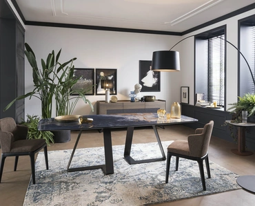 Tavolo Double con top in Ceramica di Alta Corte