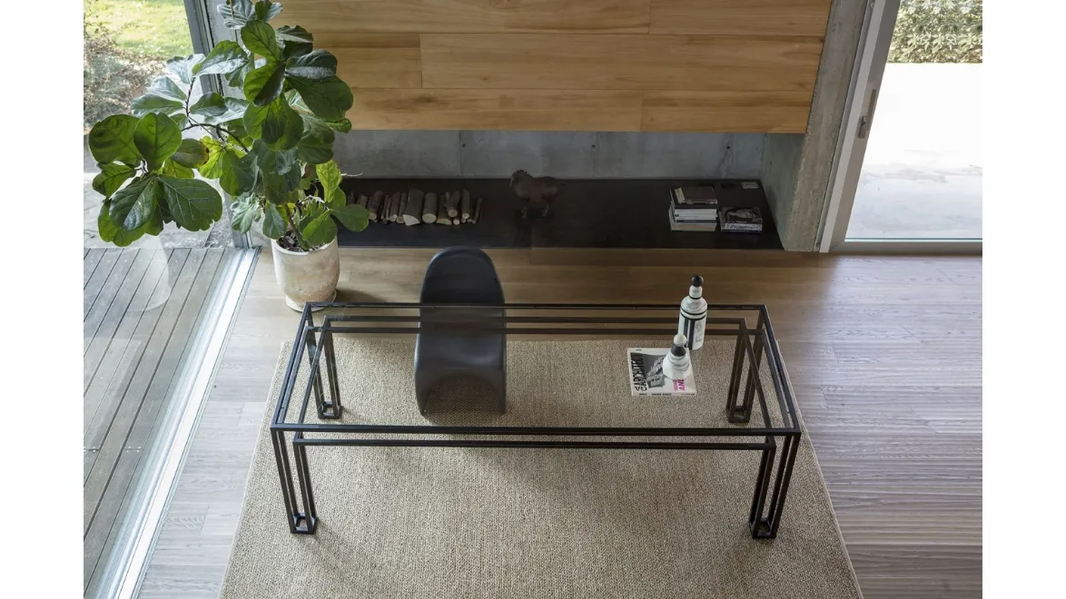 Tavolo in cristallo Hotline di Mogg