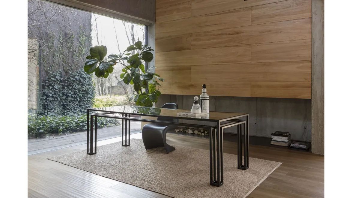 Tavolo in cristallo Hotline di Mogg