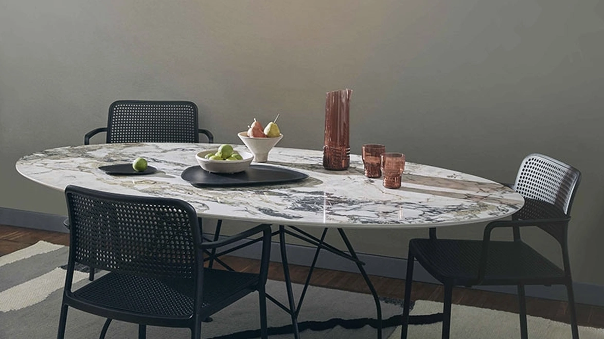 Tavolo rotondo Glossy di Kartell