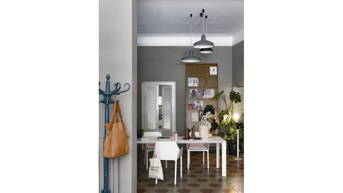 Tavolo allungabile in laminato Nori di Kristalia