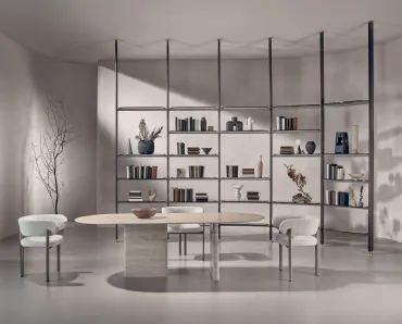 Tavolo Monolith in marmo Travertino di Nature Design