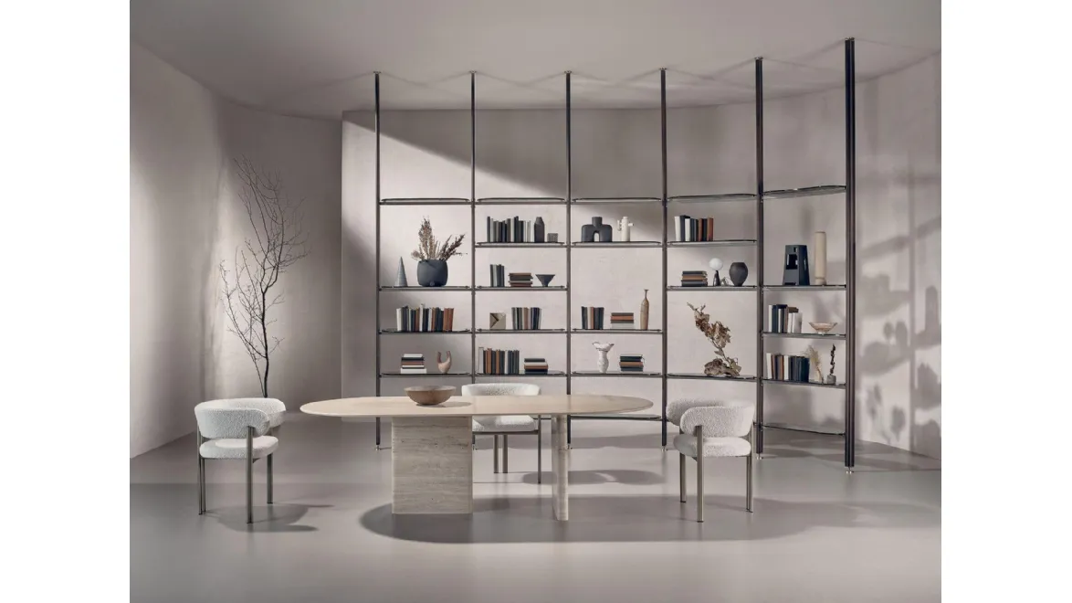 Tavolo Monolith in marmo Travertino di Nature Design